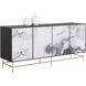 Cordero 68 X 17.75 inch Black / Antique Brass Sideboard